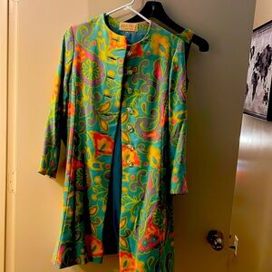 Mam’selle by Betty Carol.  1960’s vintage coat with dress small petite